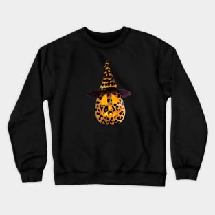 Leopard Skin Pumpkin Skin Crewneck Sweatshirt